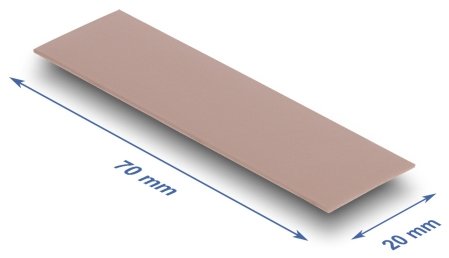 Delock Wärmeleitpad 70 X 20 X 0,75 Mm Para M.2 Module 3,0 W/Mk - Silikonfrei