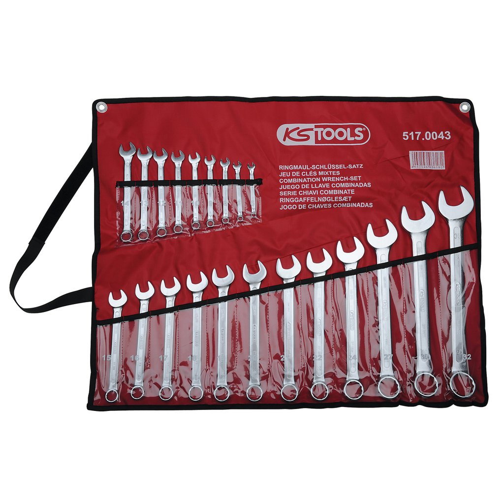 Ks Tools Ring Spanner-Set Angled 21-Pieces 6-32mm Llaves