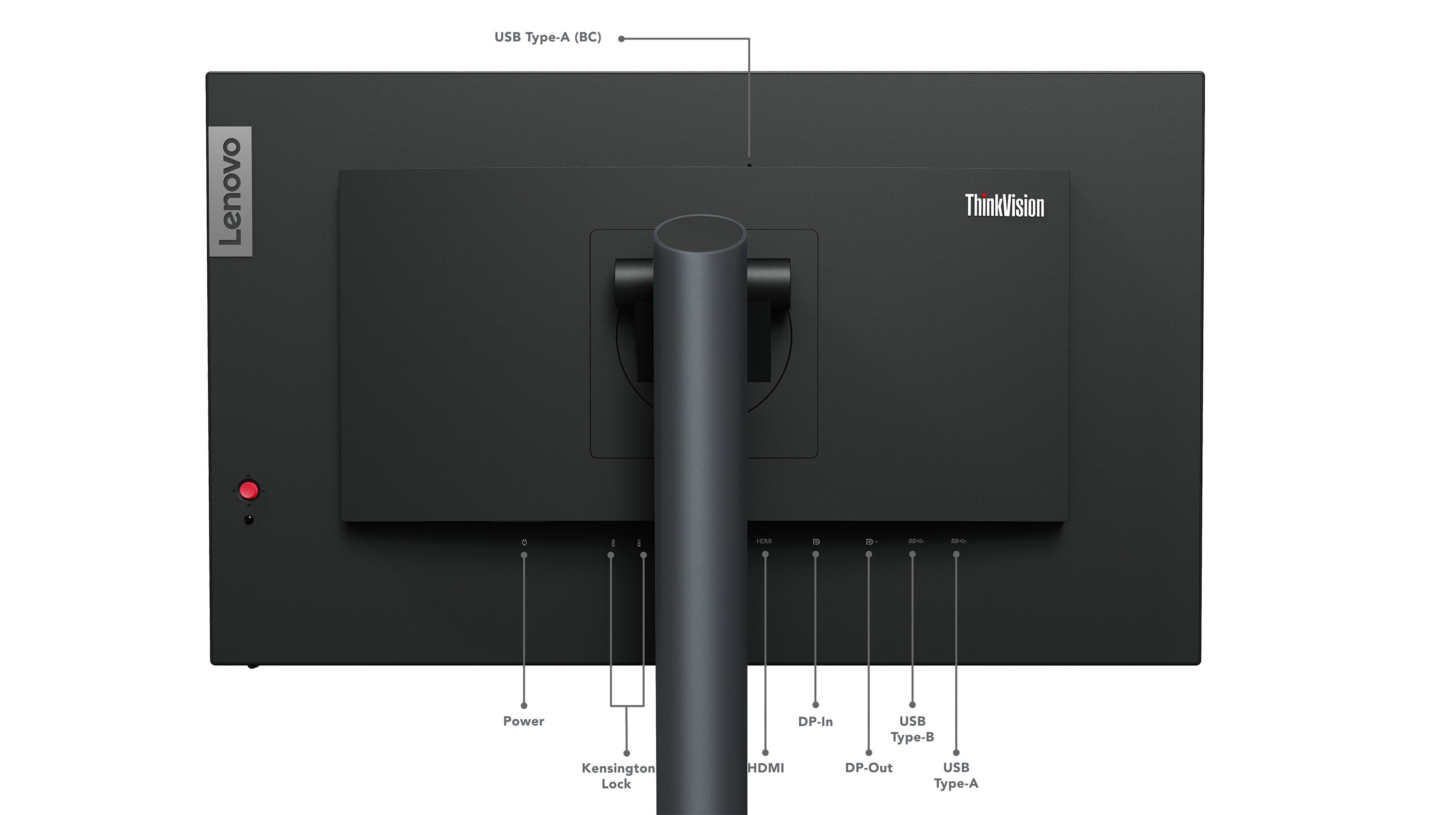 EAN 0196380977176 - Lenovo ThinkVision P24q-30 LED display 60,5 cm (23.8") 2560 x 1440 Pixeles Quad HD Negro imagen 10