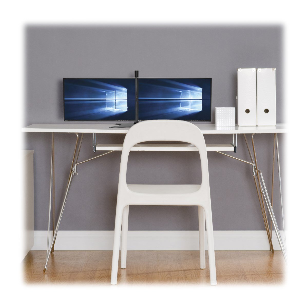 Dual Monitor Disp Mount Stand