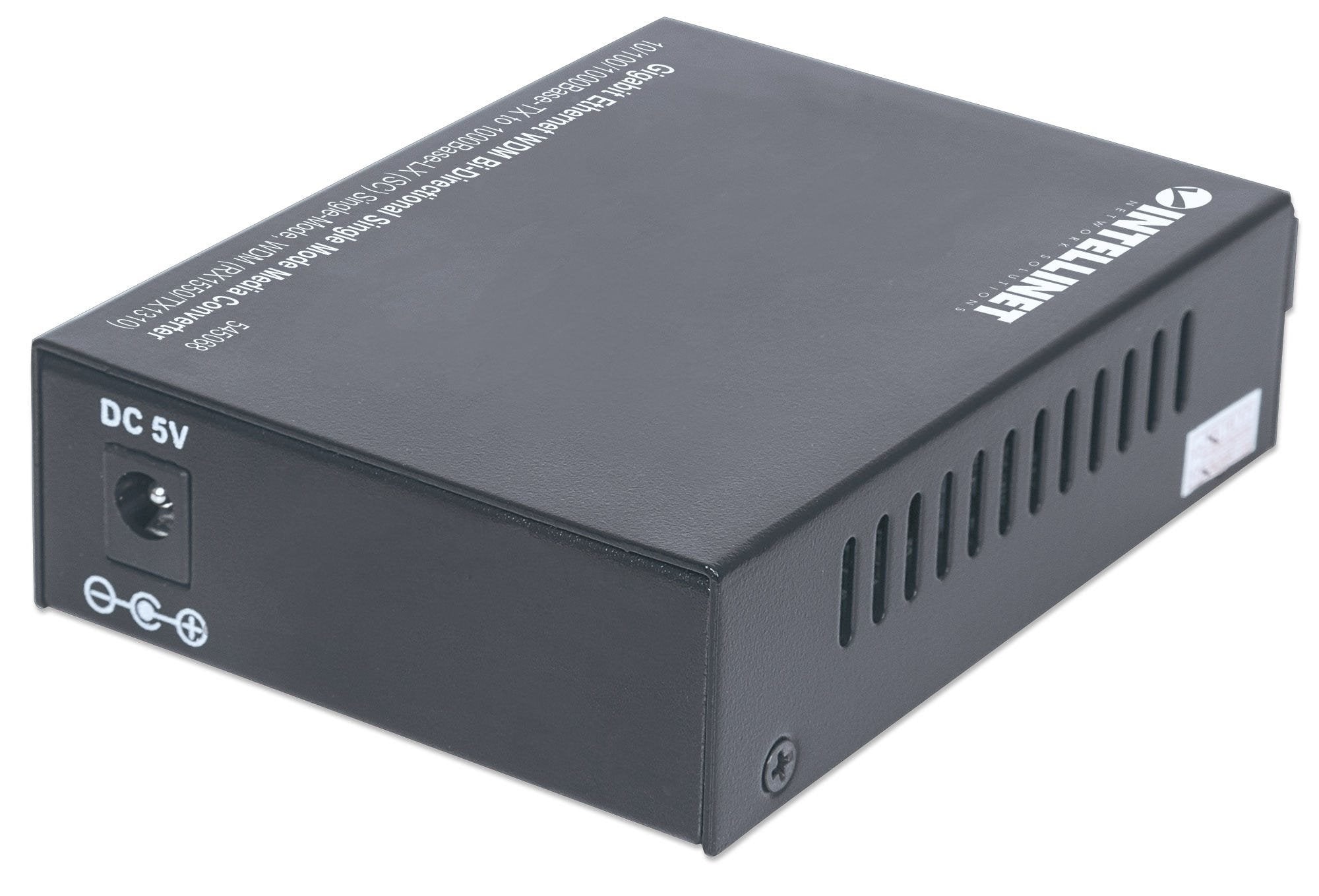 EAN 0766623545068 - Intellinet 545068 convertidor de medio 1000 Mbit/s Monomodo Negro imagen 4
