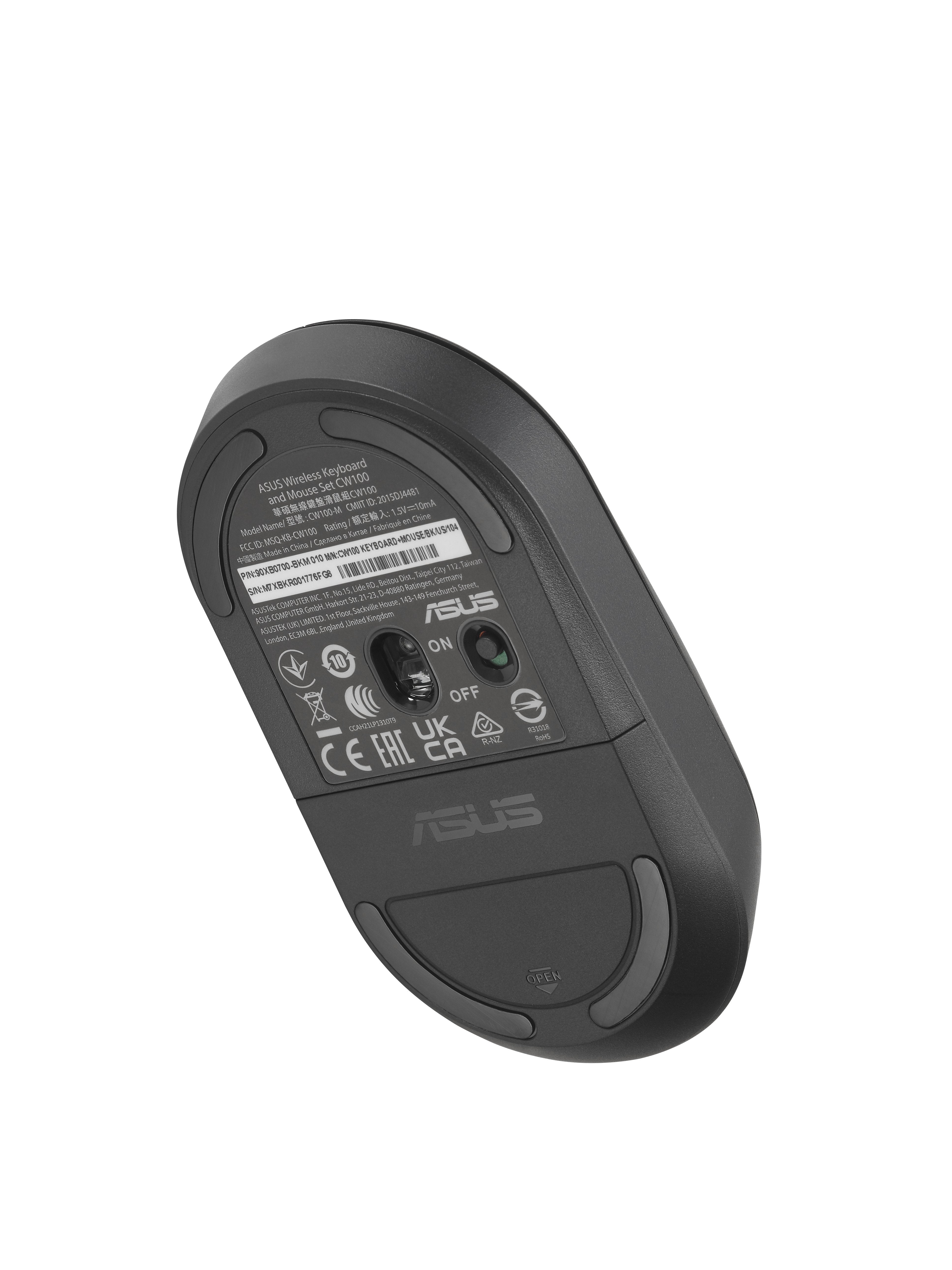EAN 4711387539651 - ASUS CW100 teclado Ratón incluido Universal RF inalámbrico Negro imagen 9