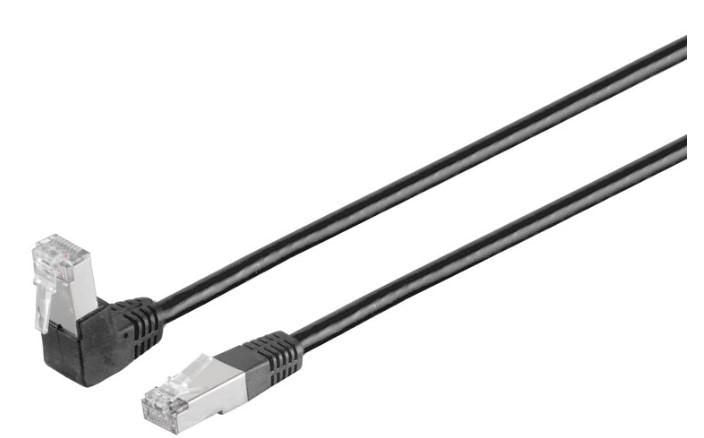 U/Utp Cat6 3m Black Pvc 1 X  90ø