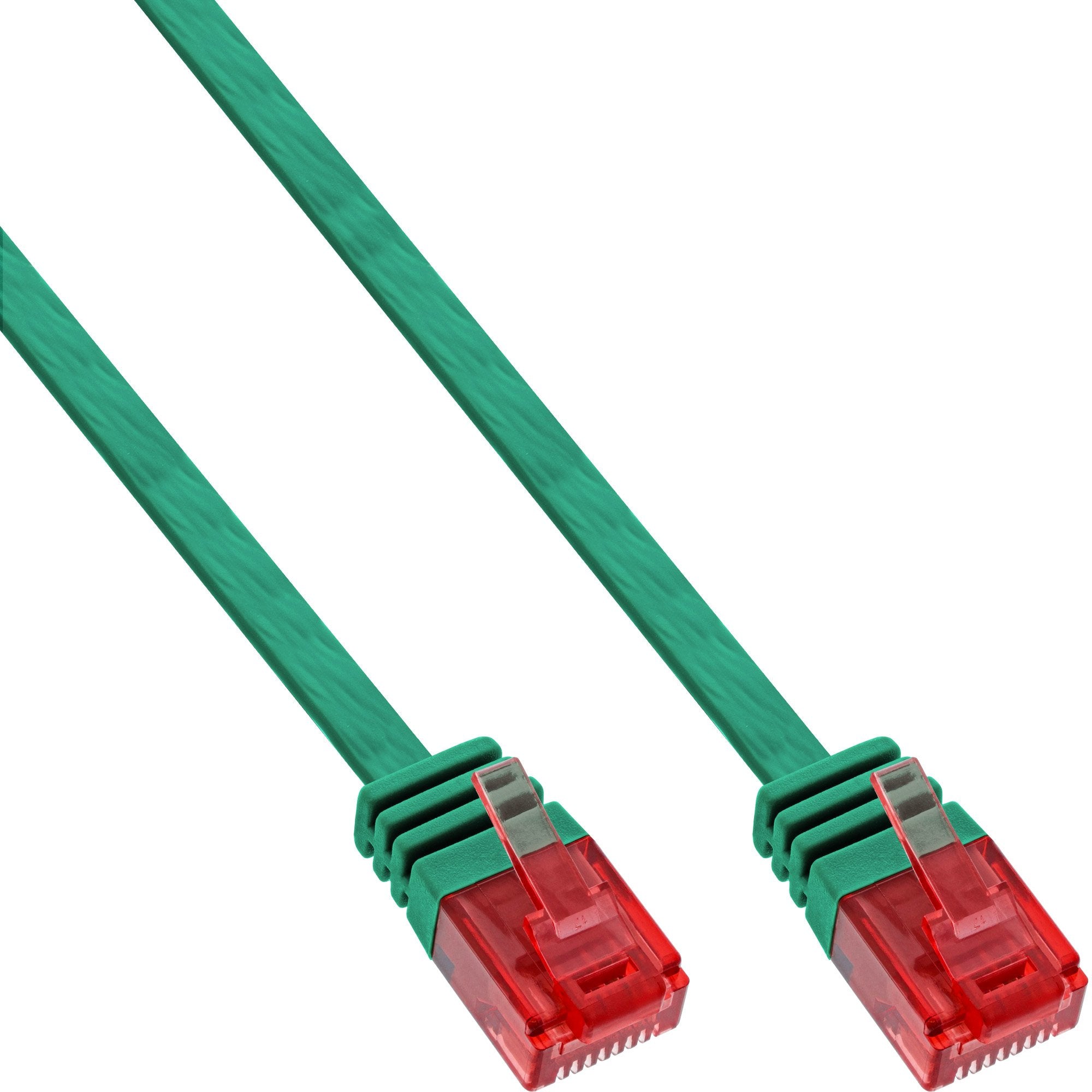 Inline Flat Ultraslim Cable De Red U/Utp Cat.6 Gigabit Ready Verde 3m