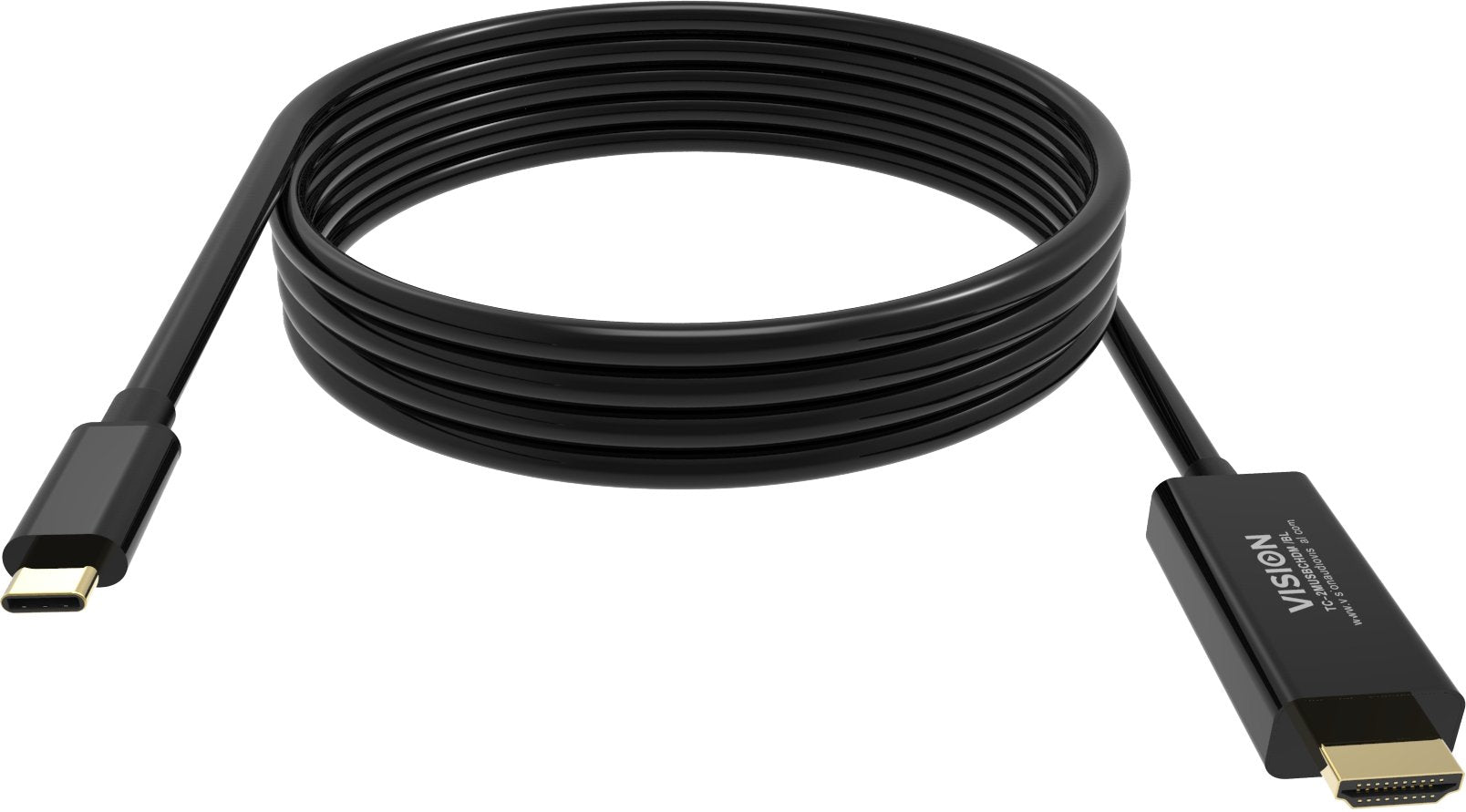 Vision Tc-2musbchdmi-Bl 2 M Usb Tipo C Hdmi Tipo A [Estándar] Negro