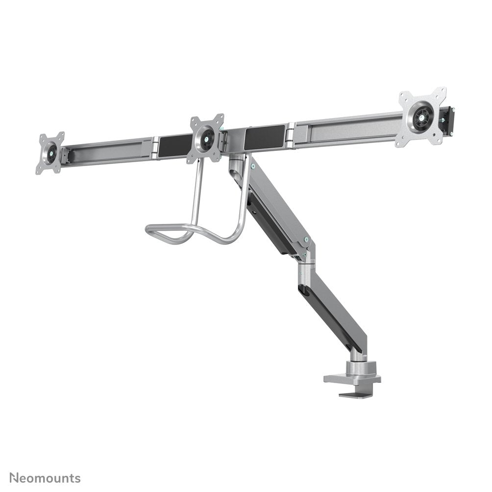 Soporte 3 Monitores Tis Neomounts 10-27" Silver  Max.15kg Nm-D775d