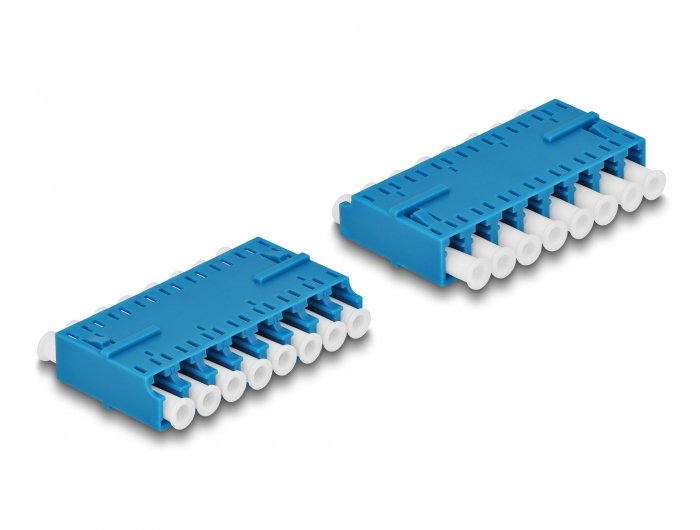 Lwl Kupplung Hd Lc Octuplex Buchse Zu Lc Octuplex Buchse Blau