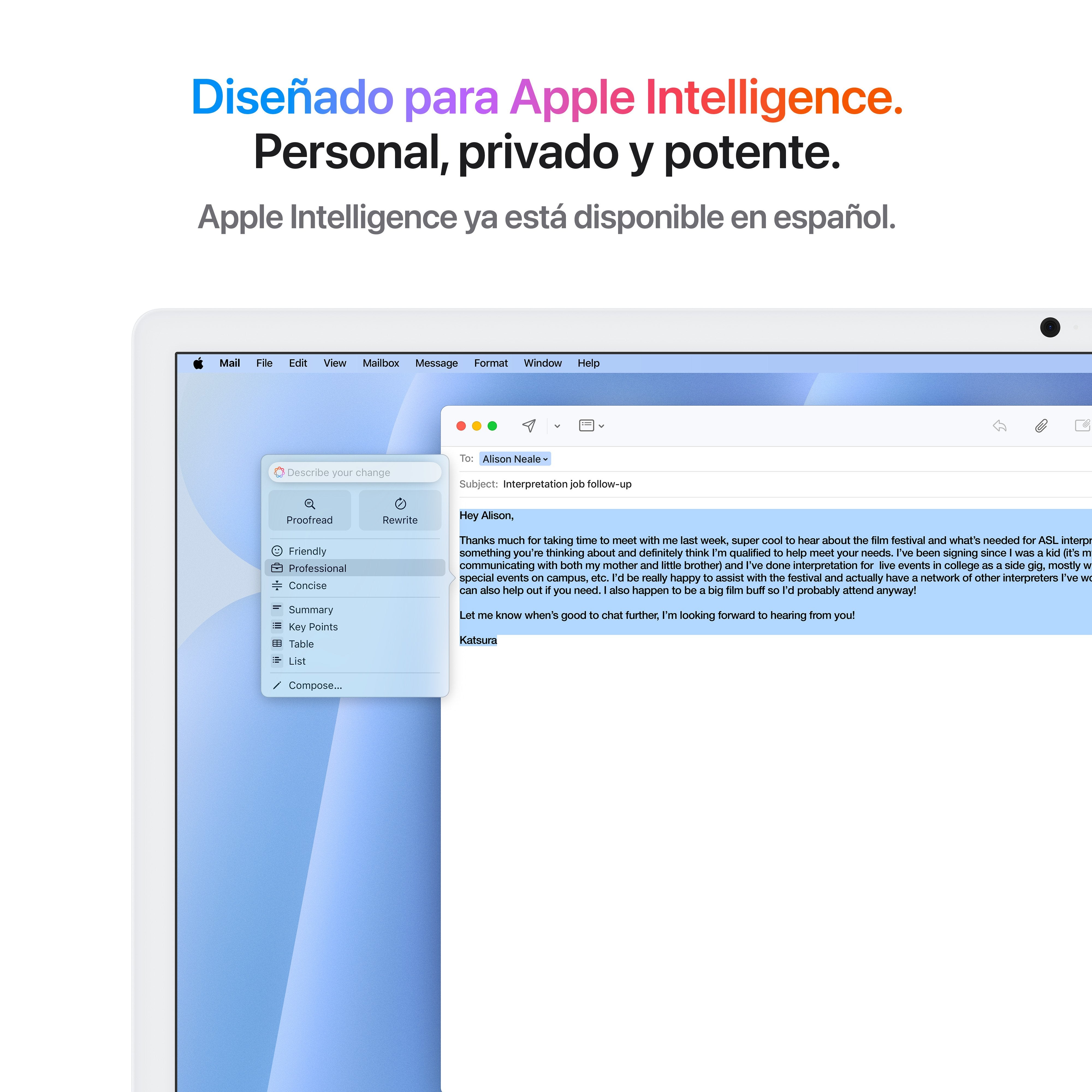 EAN 0195949597886 - Apple iMac Apple M M4 59,7 cm (23.5") 4480 x 2520 Pixeles PC todo en uno 16 GB 512 GB SSD macOS Sequoia W imagen 5