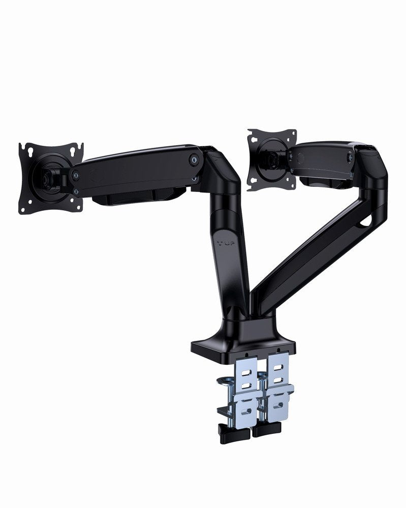 Soporte De  Escritorio Gembird Ma-Da2-03 Con Brazo De Montaje Para 2 Pantallas, 17-35, Hasta 10 Kg