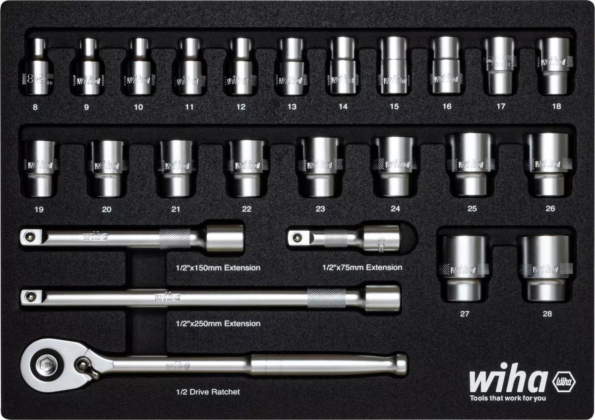 Wiha 44740 Vaso-Set 1/2"