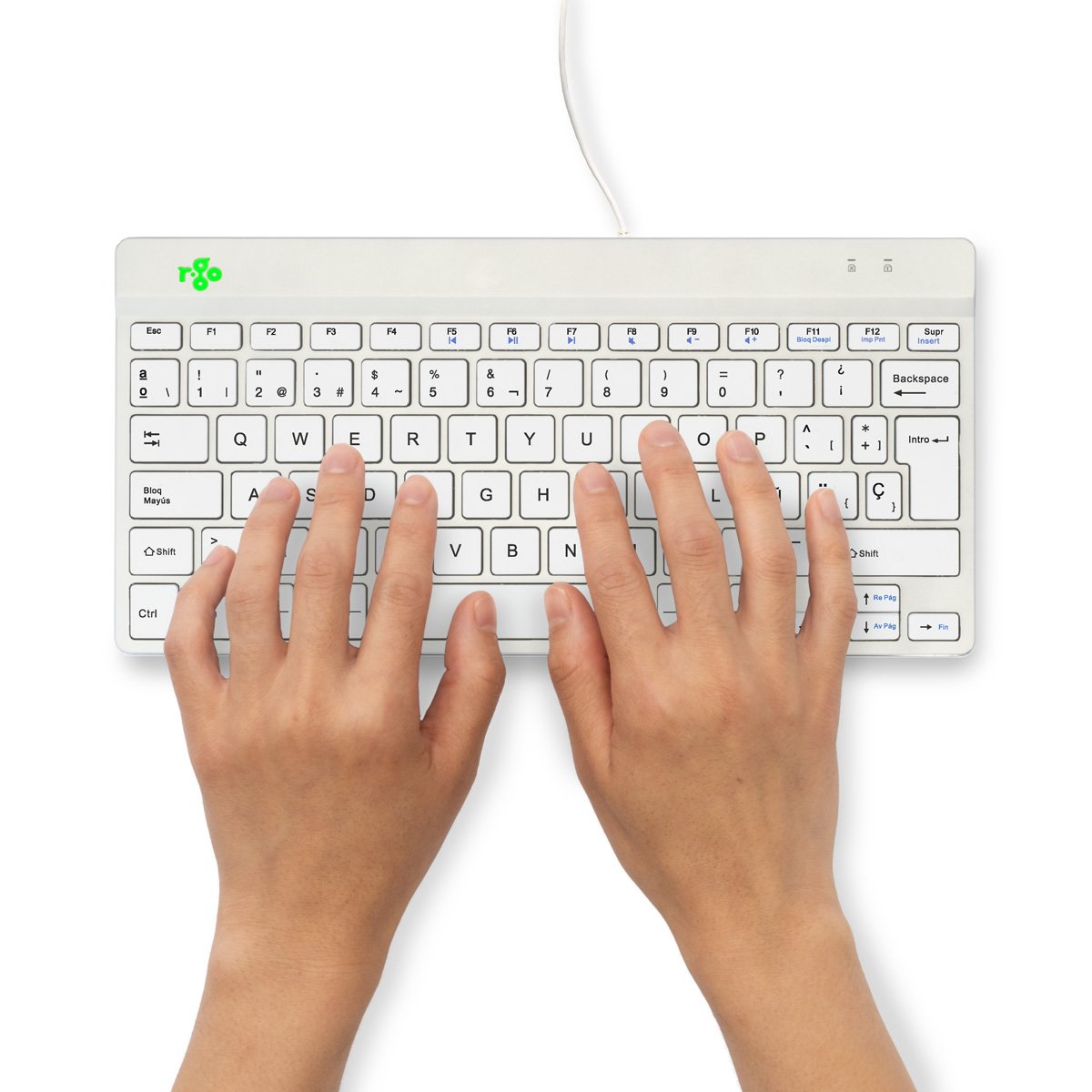 EAN 8719274492221 - R-Go Tools RGOCOESWDWH teclado Universal USB Español imagen 5