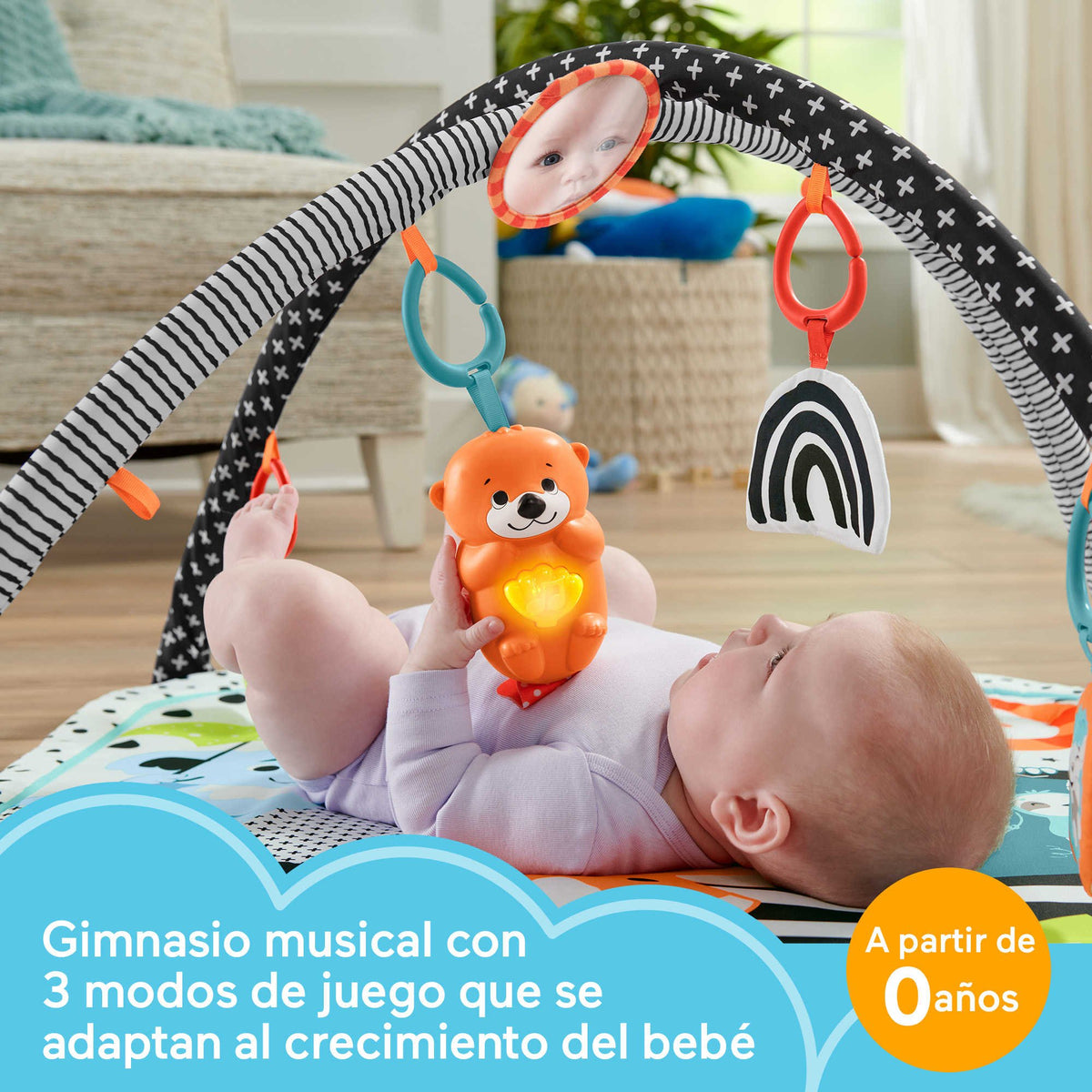 EAN 0194735000319 - Fisher-Price HBP41 gimnasio para bebé y tapete de juego Tela, Plástico Multicolor Gimnasio para bebés imagen 10