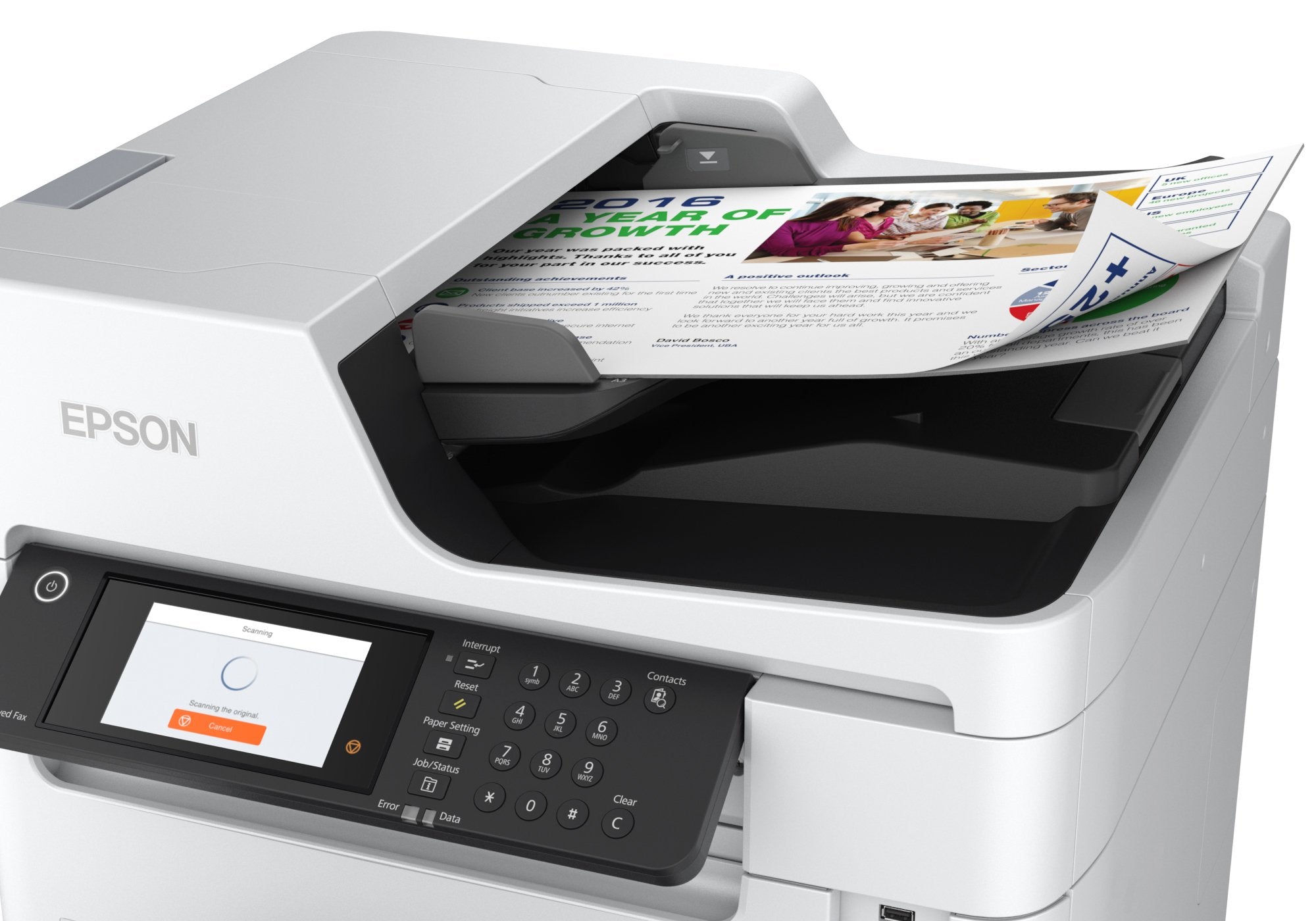 Impresora Epson Workforce Pro Rips Wf-C879r, Inyección De Tinta, Impresión A Color, 4800 X 1200 Dpi, A3, Impresión Directa, Blanco
