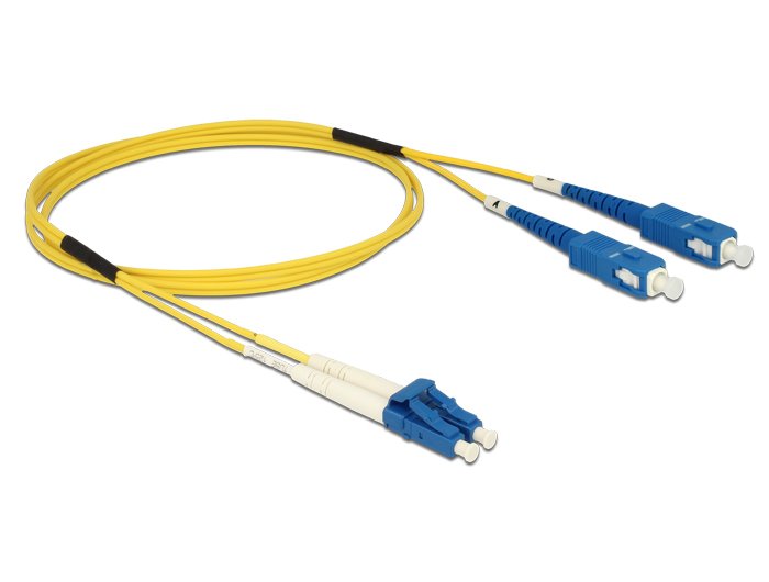 Delock Cable Lichtwellenleiter Lc > Sc Singlemode Os2 1 M
