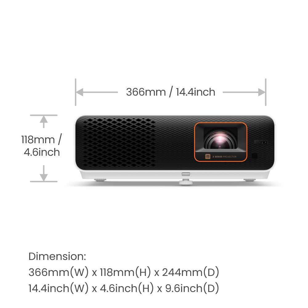 Proyector  Benq X500i  De Corto Alcance 2200 Lúmenes Ansi Dlp 2160p (3840x2160) Negro, Blanco