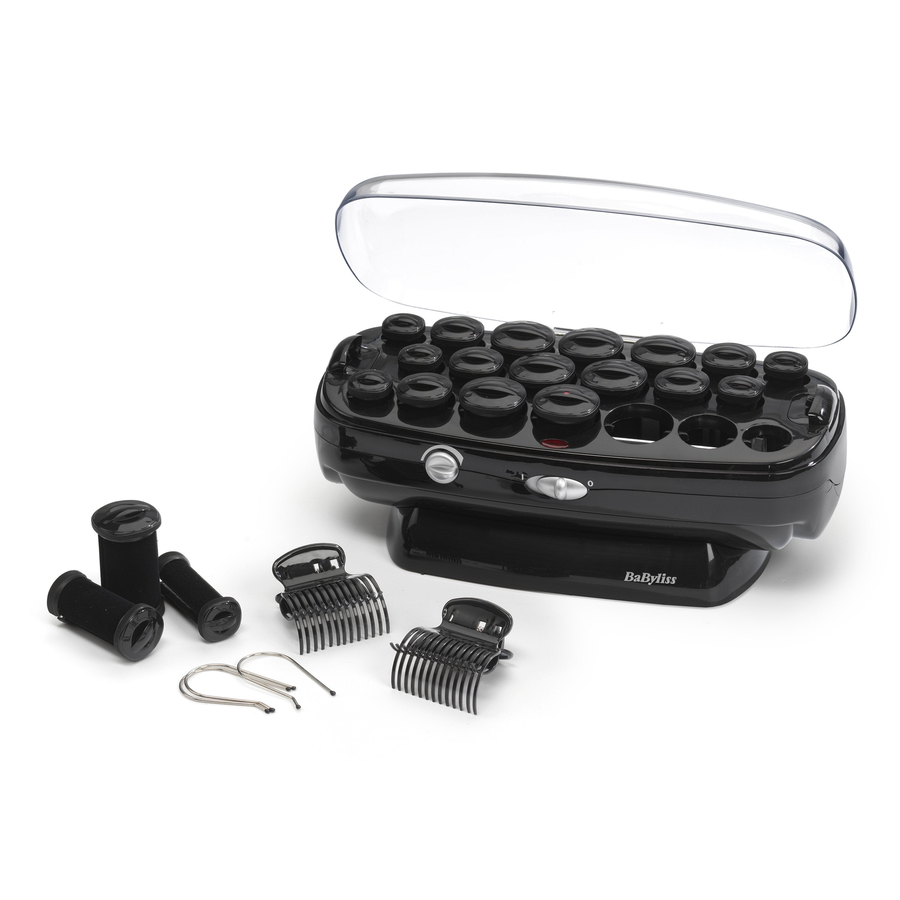 Babyliss Thermo Ceramic Rollers Kit De Peluquería Negro, Acero Inoxidable 50 W 2 M