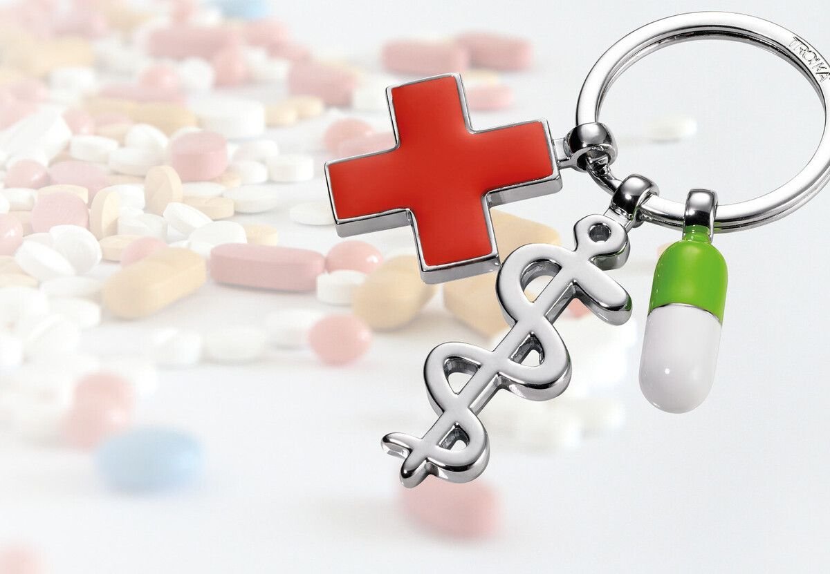 EAN 4024024110367 - TROIKA GET WELL Llavero de anilla Multicolor, Plata imagen 3