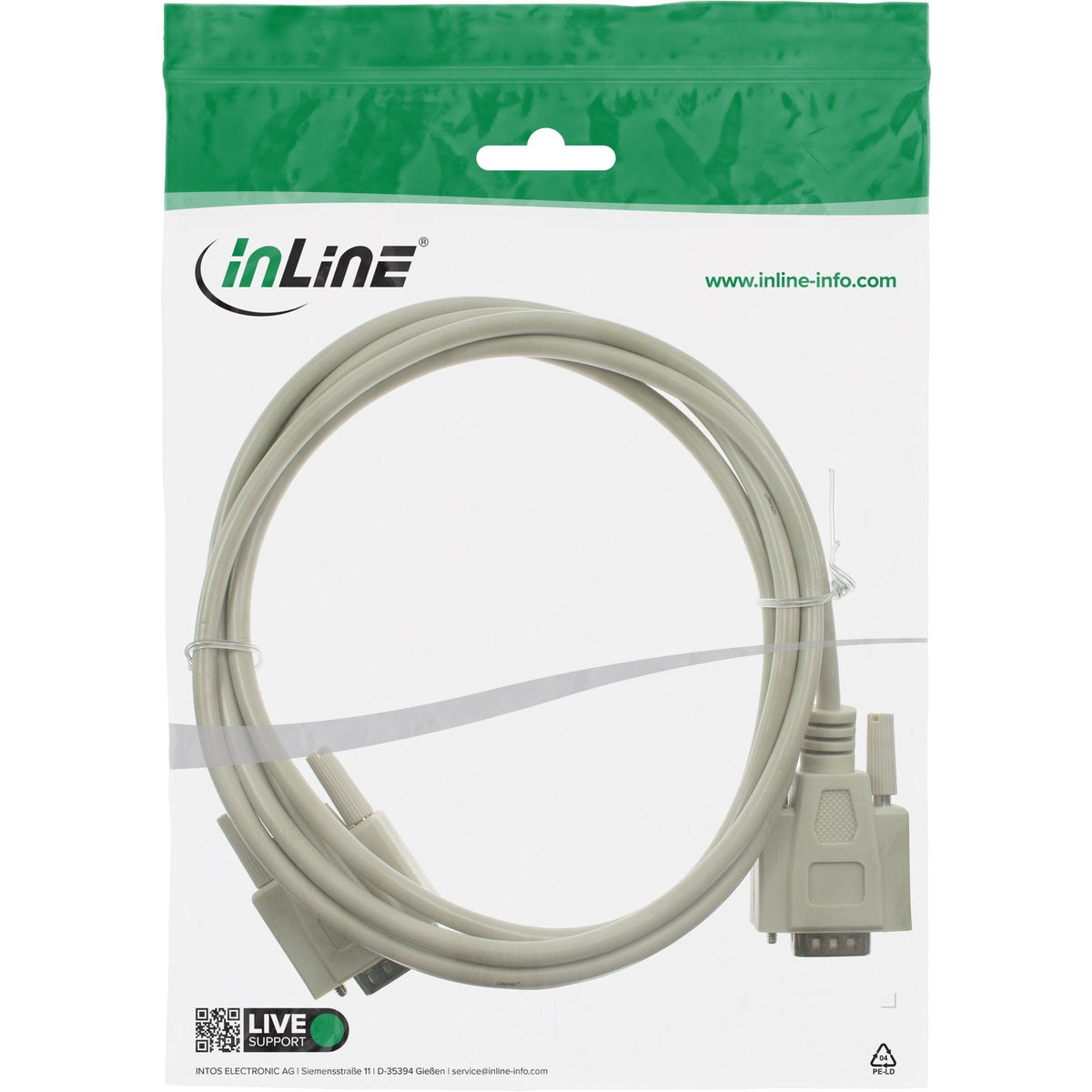 Cable Serial Inline Db9 Macho A Macho 5m