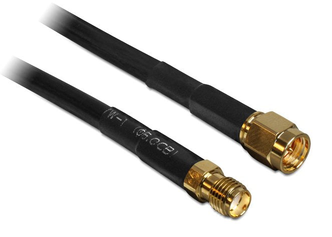 EAN 4043619884452 - DeLOCK 10m SMA m/f cable coaxial CFD200 Negro imagen 1