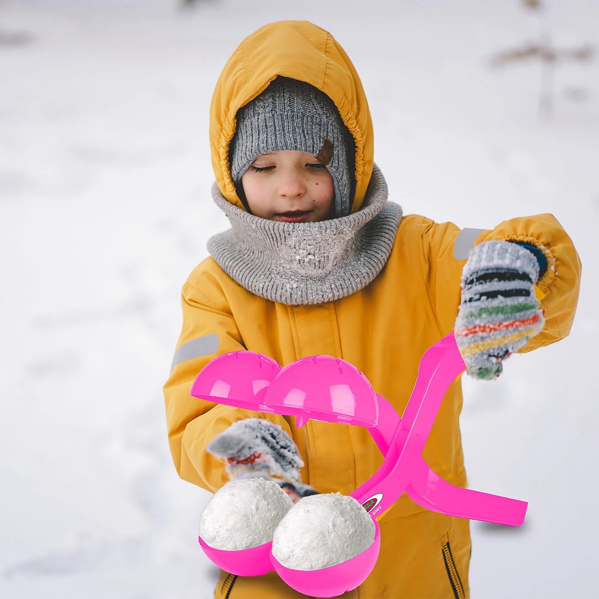 Jamara Schneeballzange Duo 38cm Rosa