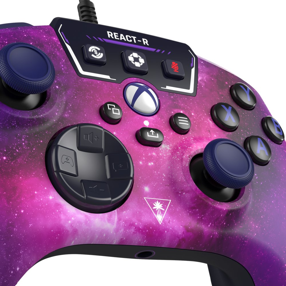 Turtle Beach React-R Negro, Púrpura Usb Gamepad Analógico/Digital Pc, Xbox One, Xbox Series S, Xbox Series X