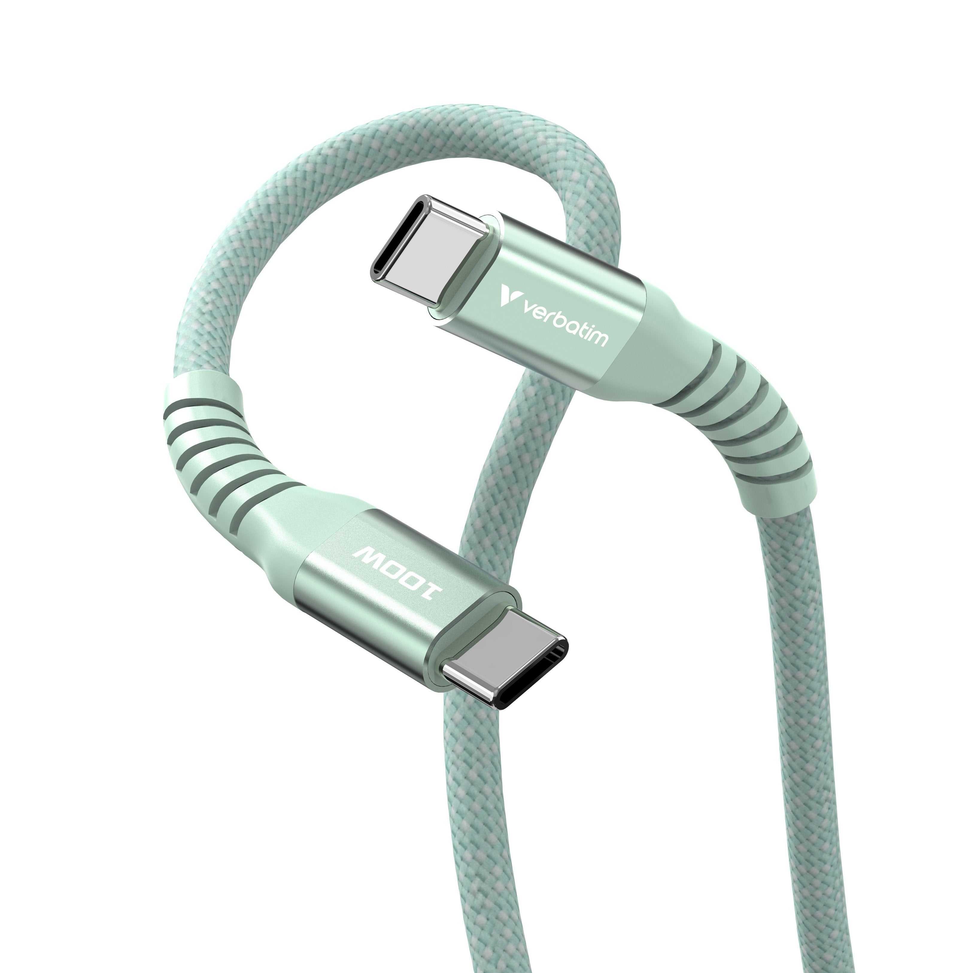 Verbatim Sync&Charge 100w 120cm Usb-C/Usb-C Magnetic Grün  31855