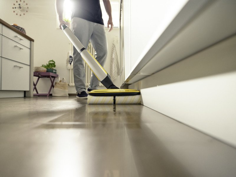 Kärcher Fc 7 Cordless Escoba Eléctrica Batería Seca Y Húmeda Sin Bolsa Plata, Amarillo