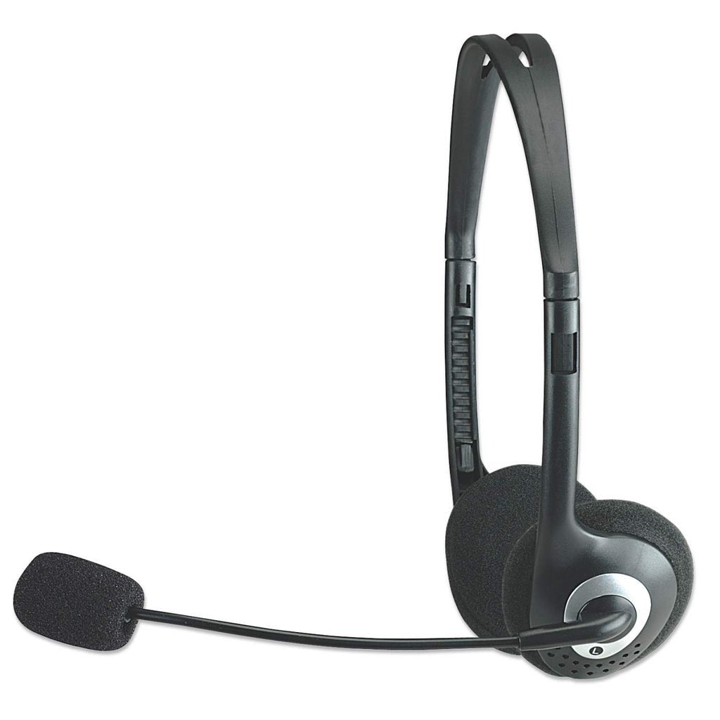 Manhattan Auriculares Estereo Diseño Liviano Con Micrófono Y Control De Volumen