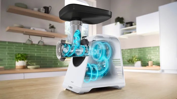 Picadora De Carne Bosch Mfws607w, Power 2100 W, Blanco