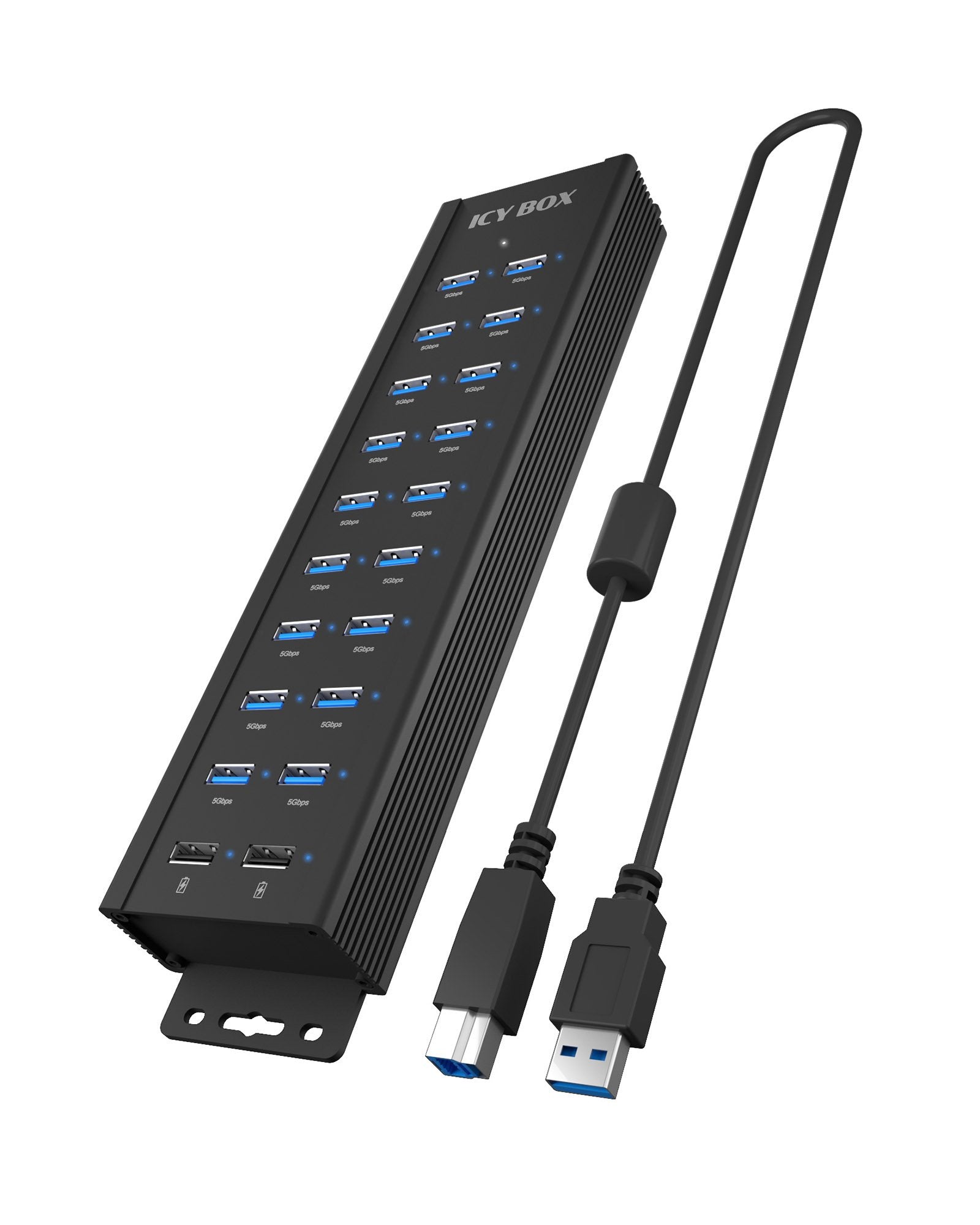 EAN 4250078174080 - ICY BOX IB-HUB1720-U3 Negro imagen 1