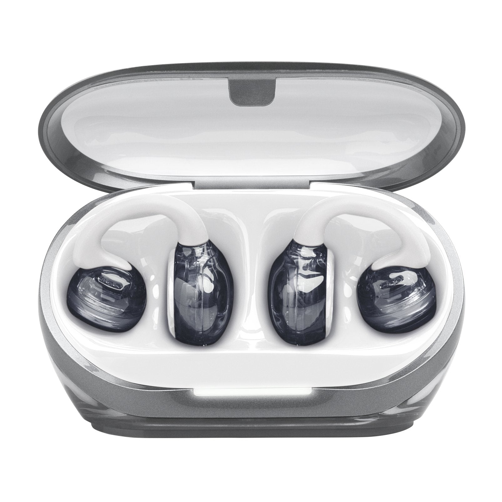 Jbl Soundgear Clips Tws Open-Ear-Kopfhörer, Ip54, Ghost Blanco