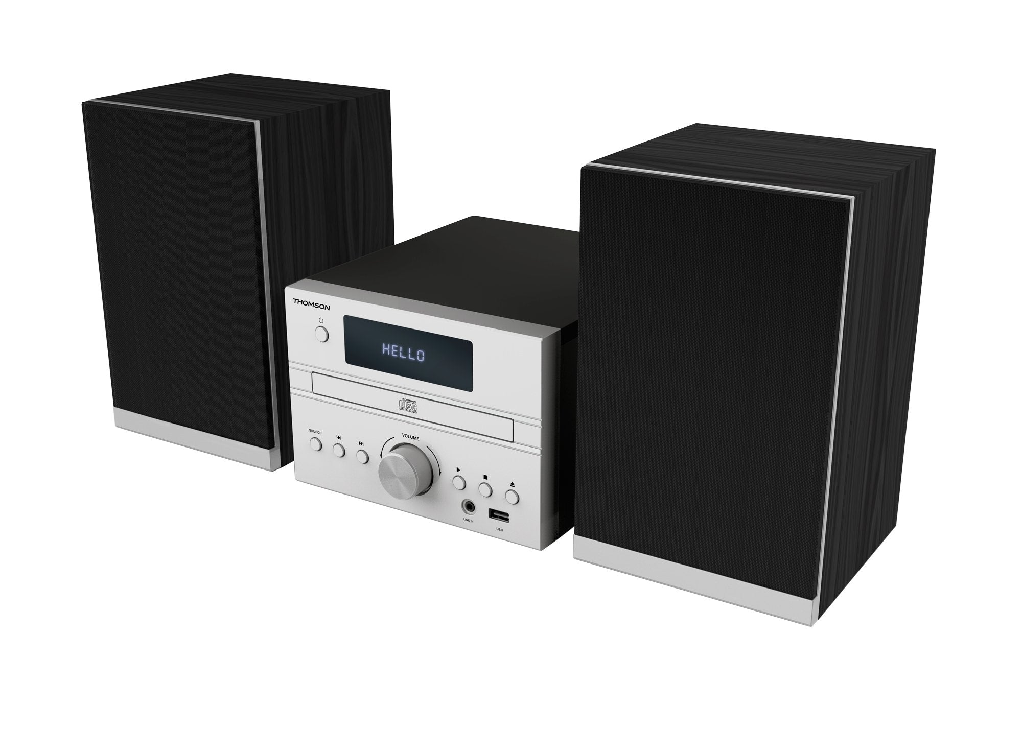 Thomson Micro Sound System Bt Cd/Mp3/Usb Gray Mic122bt