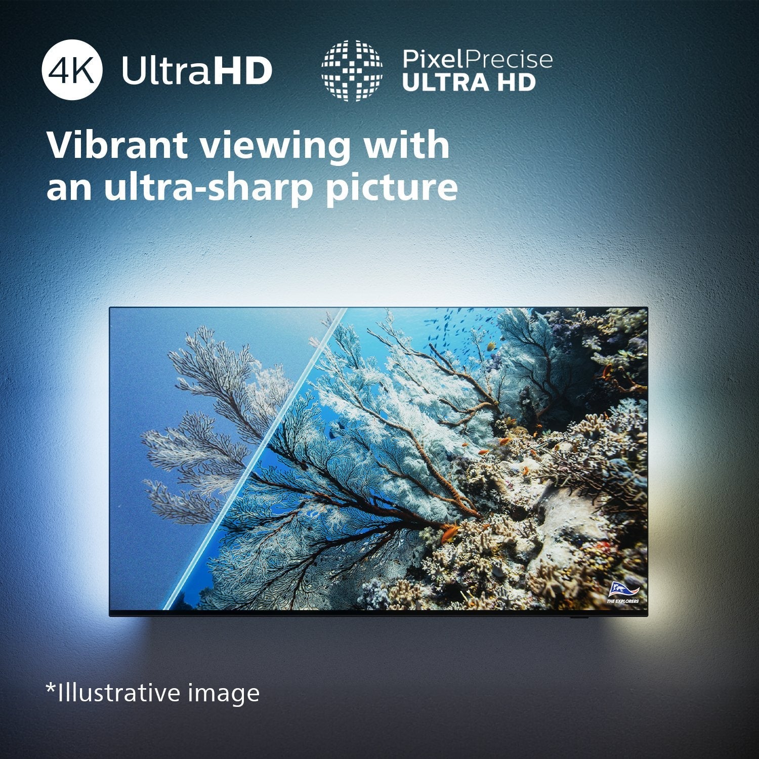 Philips 50pus8309/12  (126 Cm (50 Zoll), Negro, Ultrahd/4k, Wlan, Dolby Atmos, Ambilight) 50pus8309
