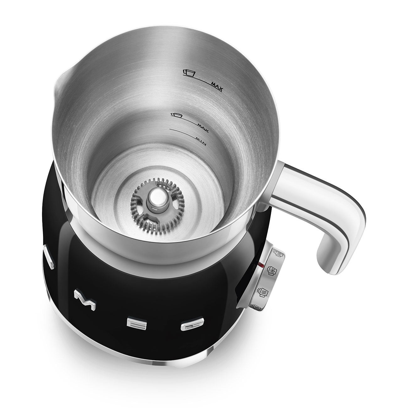 EAN 8017709316082 - Smeg MFF11BLEU espumador o calentador de leche Automatic milk frother/warmer Negro imagen 5