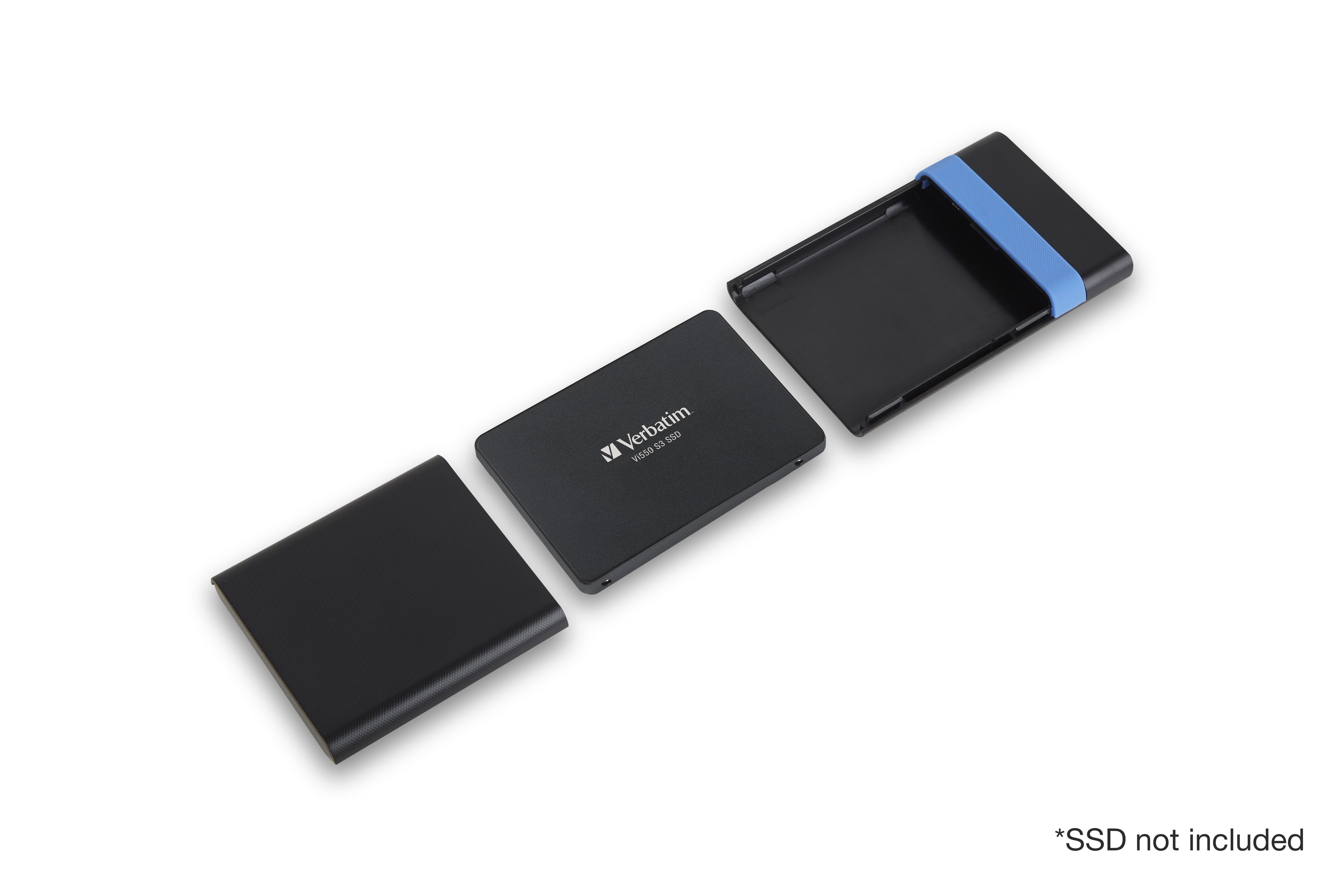 Verbatim Store'N'Go Enclosure Kit Carcasa De Disco Duro/Ssd Negro, Azul 2.5"