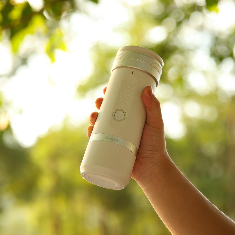Outin Fino - Sandstone White - Portable Coffee Grinder