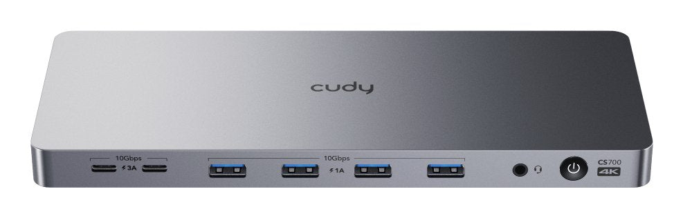 EAN 6971690793098 - Cudy CS700 base para portátil y replicador de puertos Acoplamiento USB 3.2 Gen 2 (3.1 Gen 2) Type-C Gris, imagen 1