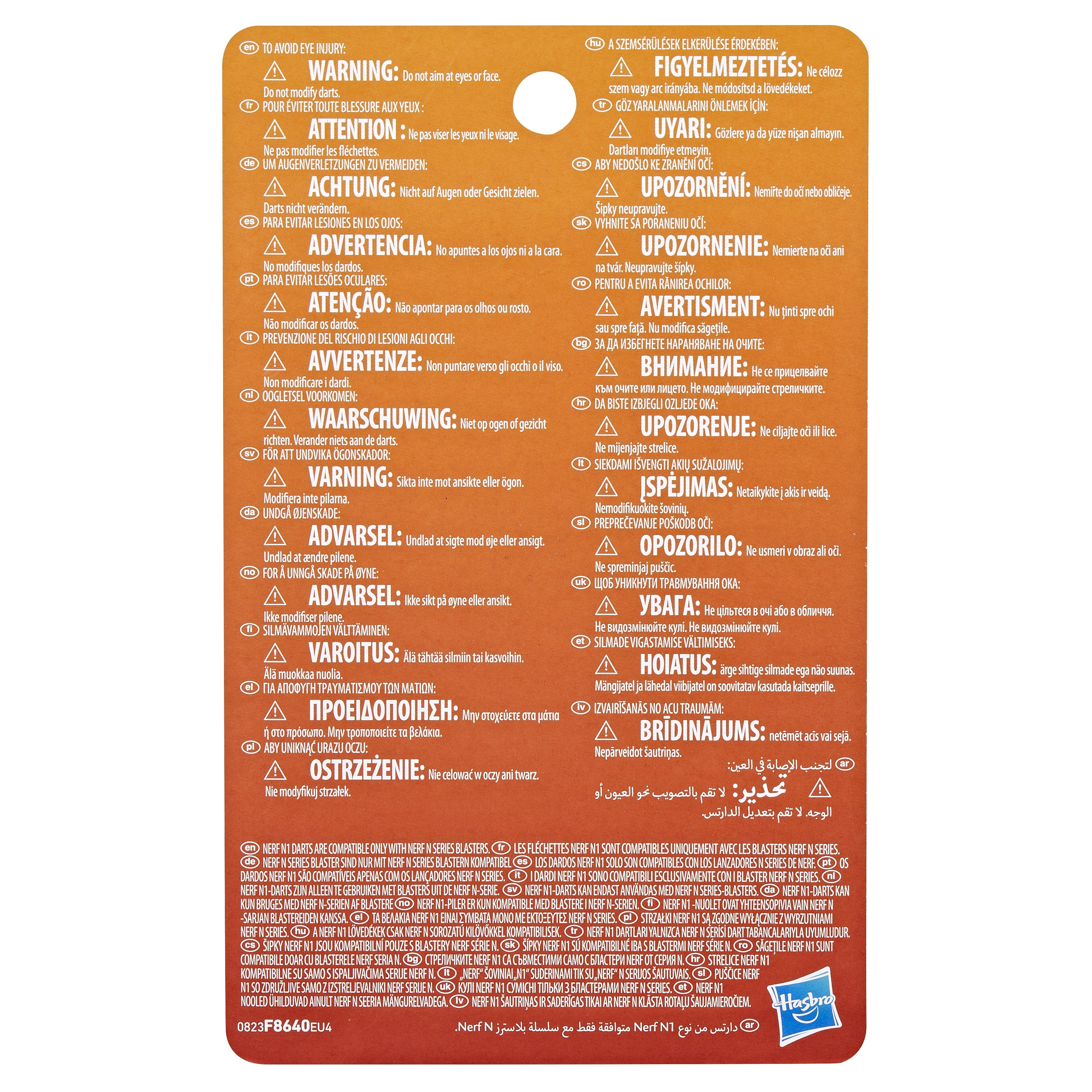 Nerf  F8640eu4, Dartblaster Azul/Naranja