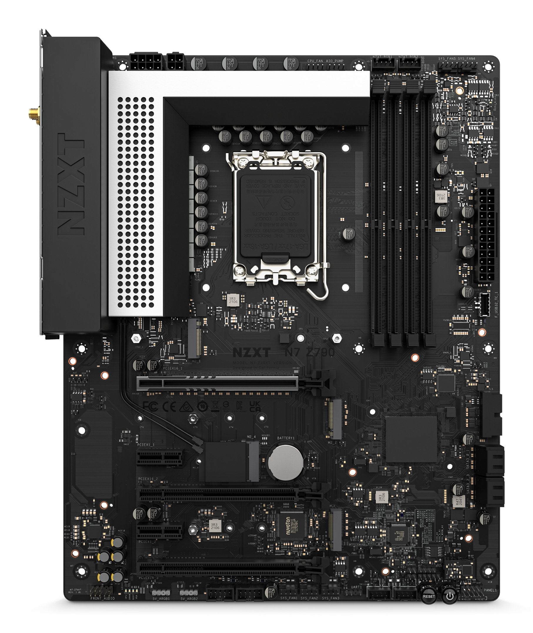 Placa Base Nzxt N7 Z790 Matte White Atx Intel N7-Z79xt-W1 Retail