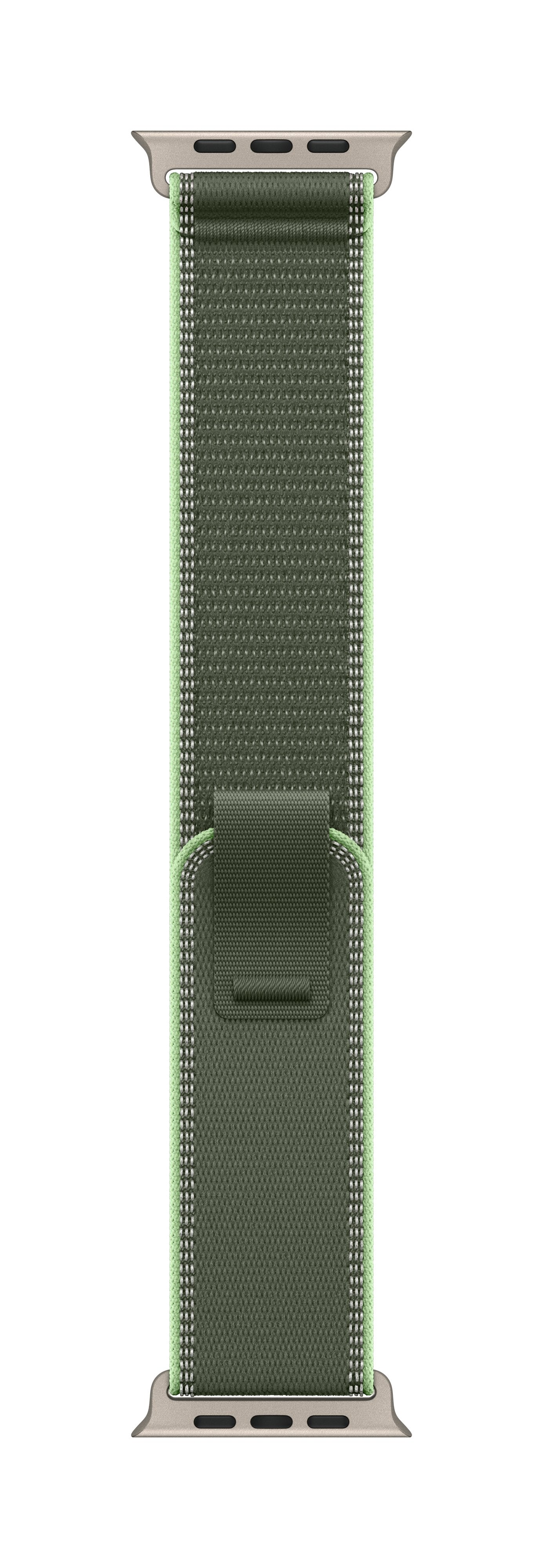 Apple Loop Para Reloj Inteligente 49 Mm Acabado En Titanio Natural Talla M/L Verde/Neón Para Watch Hermès Series 9 Se 3 Series 10 Series 11 Series 8 Series 9 Ultra 2 Ultra 3