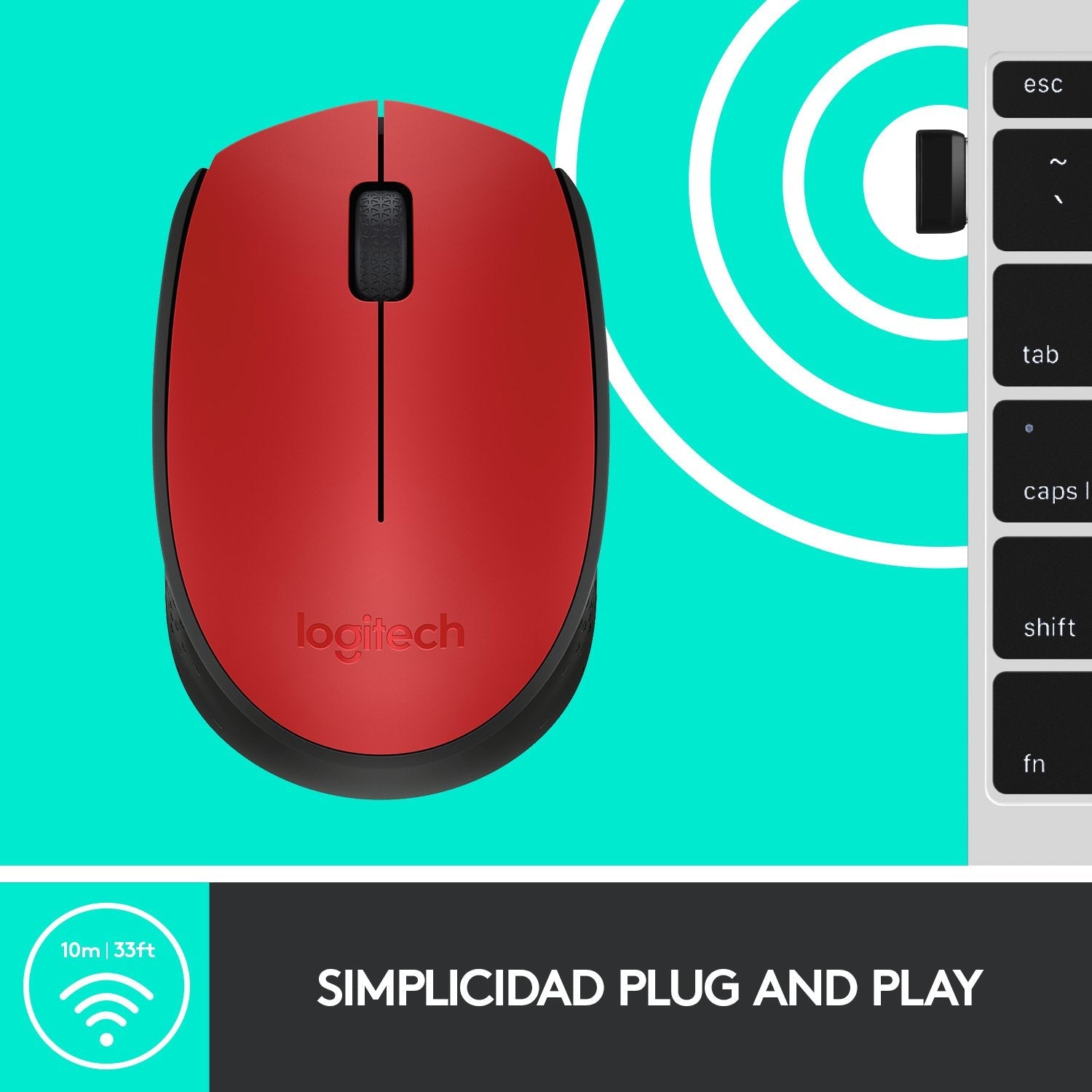 EAN 5099206062870 - Logitech 910-004641 ratón Oficina Ambidextro RF inalámbrico Óptico 1000 DPI imagen 12