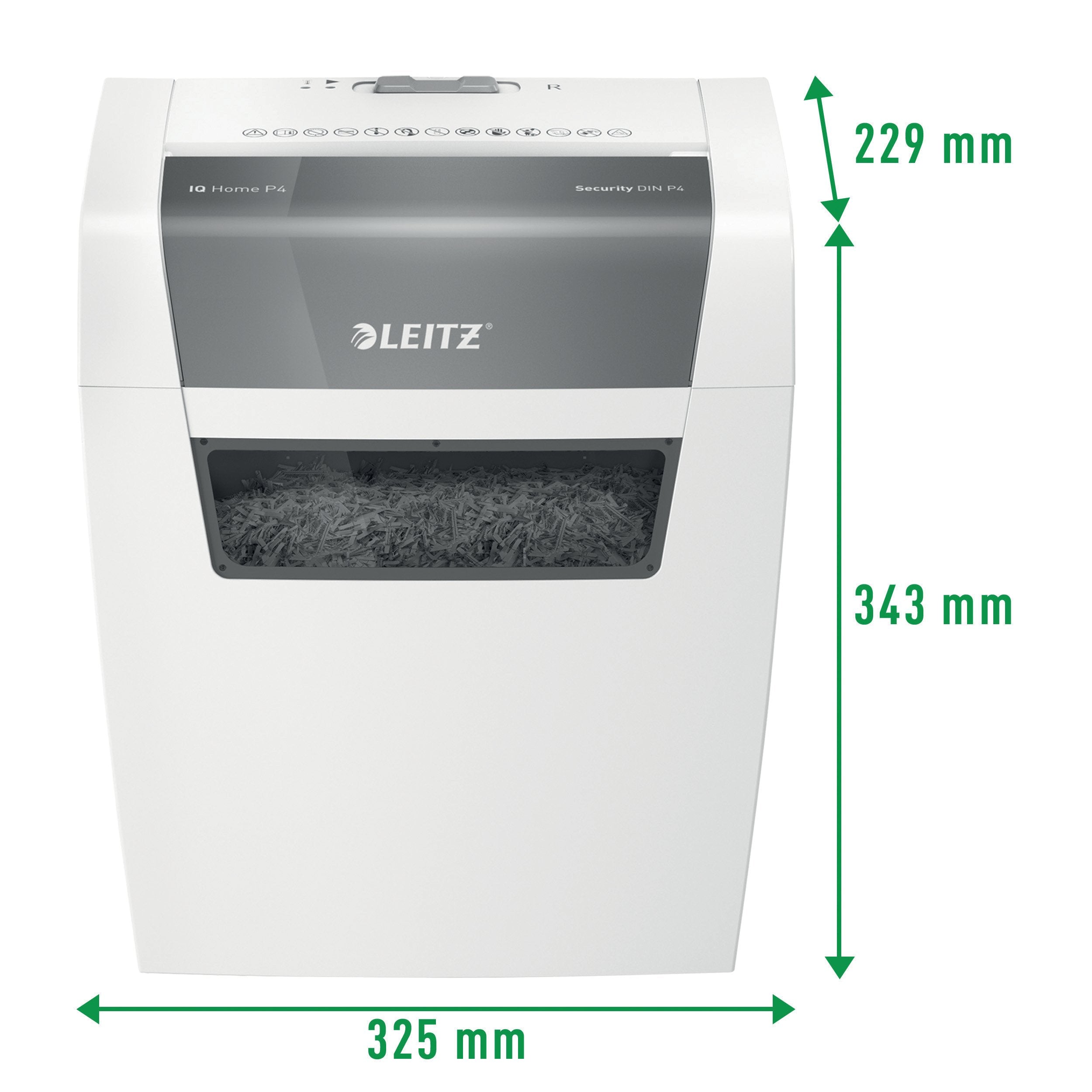 Trituradora Leitz Iq Home, P4, 6 Hojas, Cesta 15 L