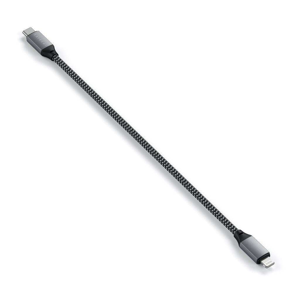 Usb Cable 0.25 M Usb C Usb  C/Lightning Black, Grey