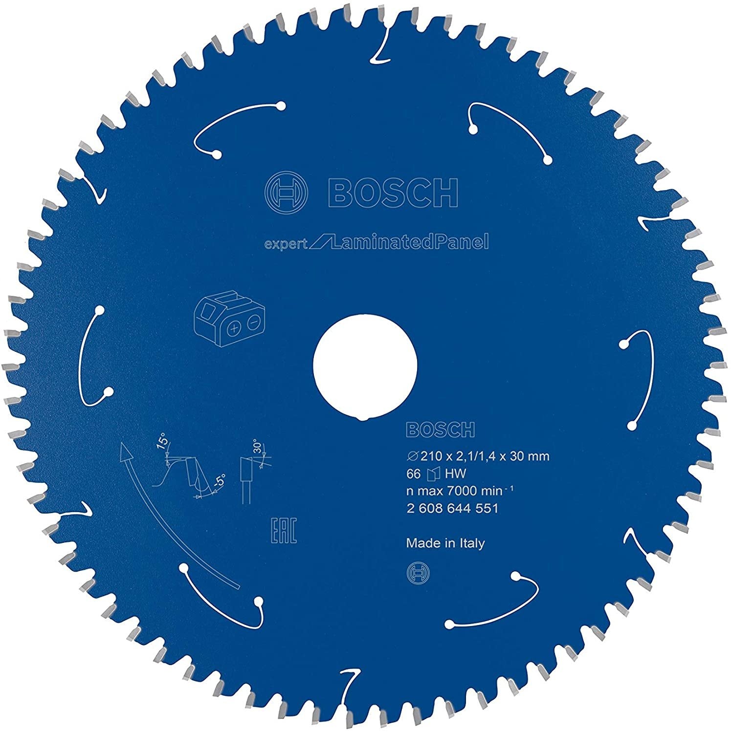 Bosch Hoja De Sierra Circular Expert Para Panel Laminado, 210mm 2608644551