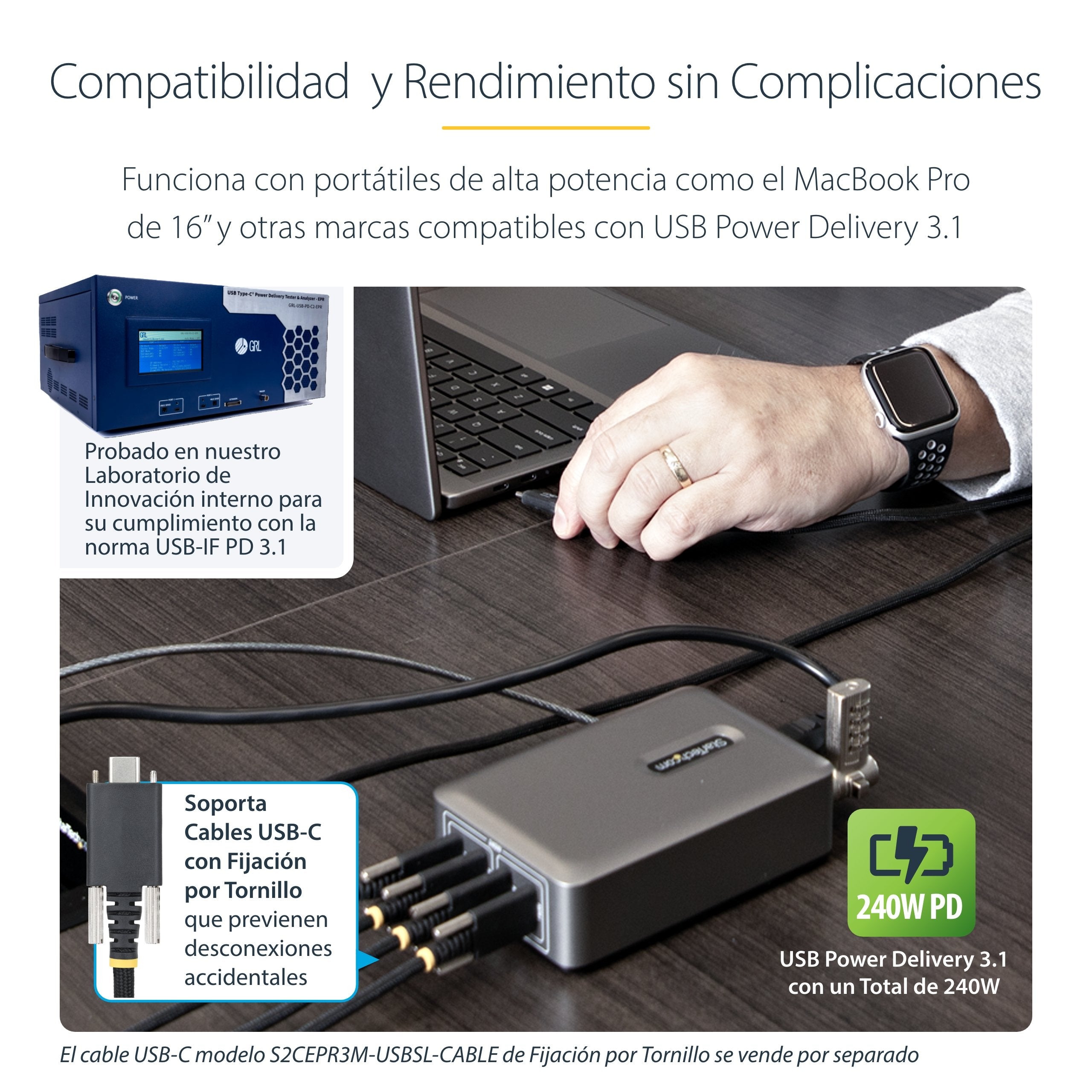 EAN 0065030919654 - StarTech.com 424DEU-USB-C-CHARGER cargador de dispositivo móvil Universal Gris Corriente alterna Carga rá imagen 13