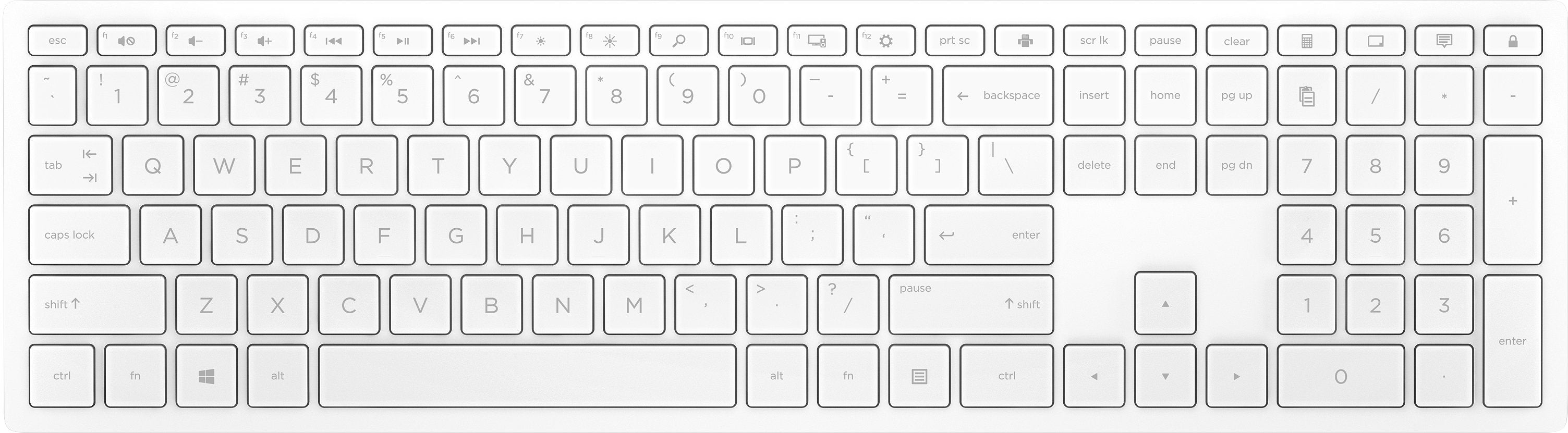 Pavilion 400 Wireless  Keyboard White - Switzerland