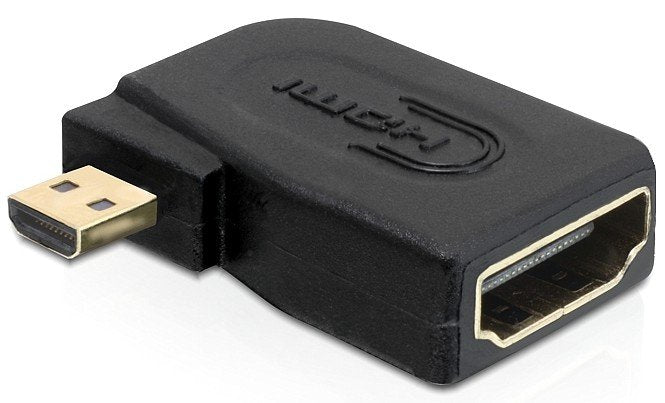 Delock Adapter High Speed Hdmi With Ethernet - Micro D Stecker > A Buchse Seitlich Gewinkelt