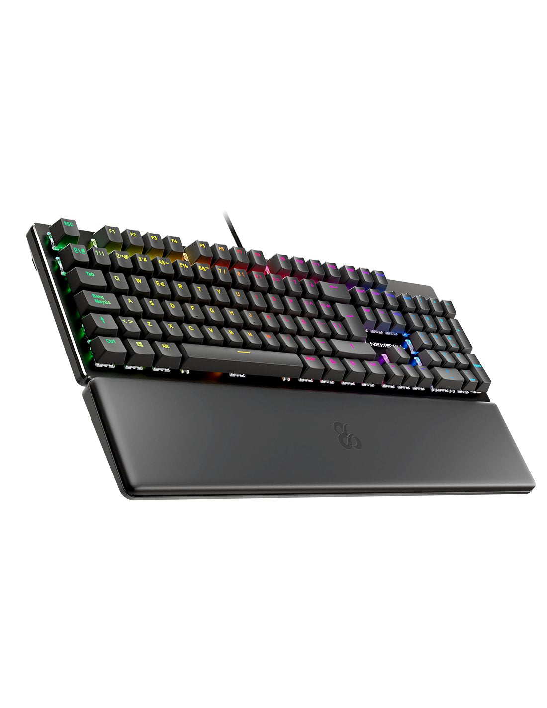Teclado Newskill Gaming Ns-Kb-Serikev2  Usb Qwerty Español Negro