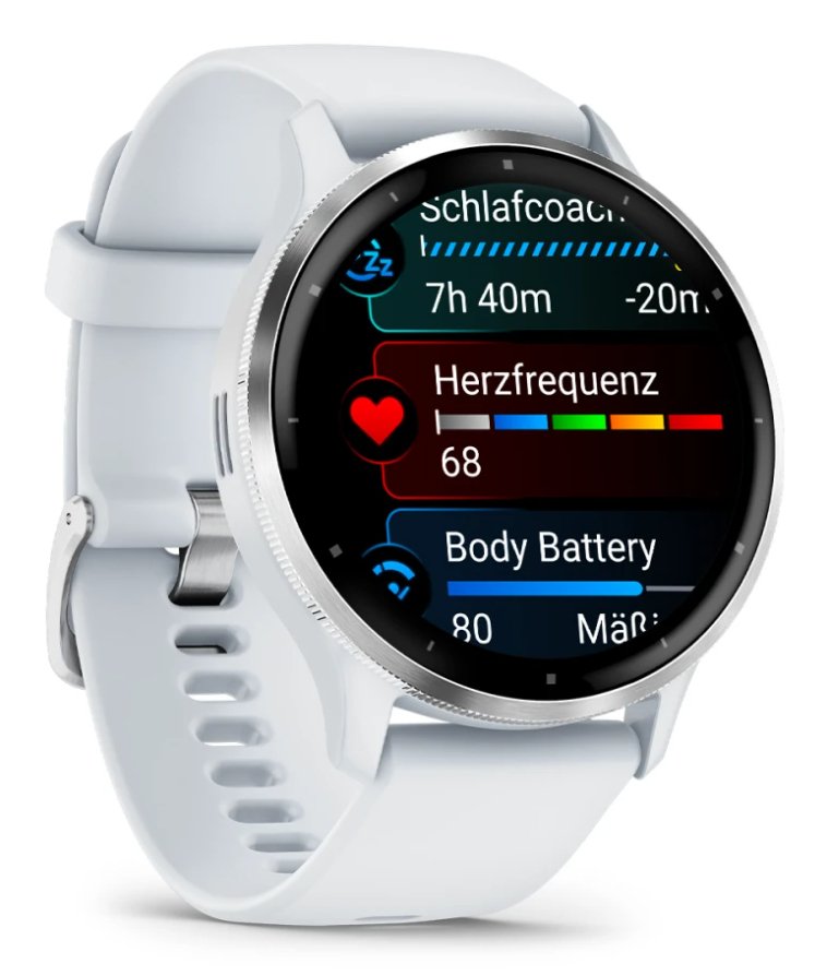 EAN 0753759314736 - Garmin Venu 3 3,56 cm (1.4") AMOLED 45 mm Digital 454 x 454 Pixeles Pantalla táctil Plata, Blanco Wifi GP imagen 3