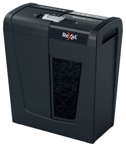 Rexel Destructora Secure S5 Corte Tiras 6mm Hasta 5h Negro